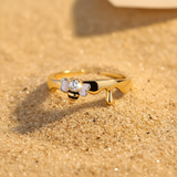 Bague Or Abeille sur Sable