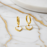 Auréa Shell — Boucles Cœur Nacre Minimalistes