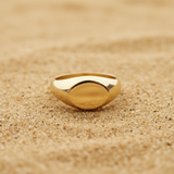Chevalière Ovale sur Sable