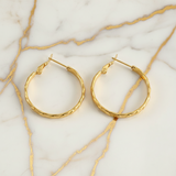 Éclat Romantique — Boucles d’Oreilles Cœur Relief Élégant