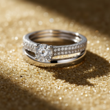 Macro Argent Diamants