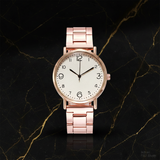Montre Cadran Blanc sur Marbre