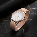 Montre Or Rose sur Marbre