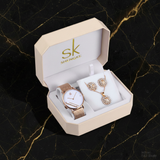 Coffret Blanc Diamant sur Marbre Noir