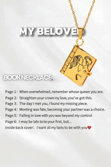 Collier livre - infographie romantique